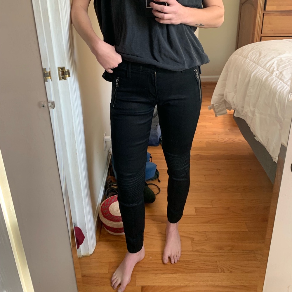 Hudson jeans Stark Moto Pant in black